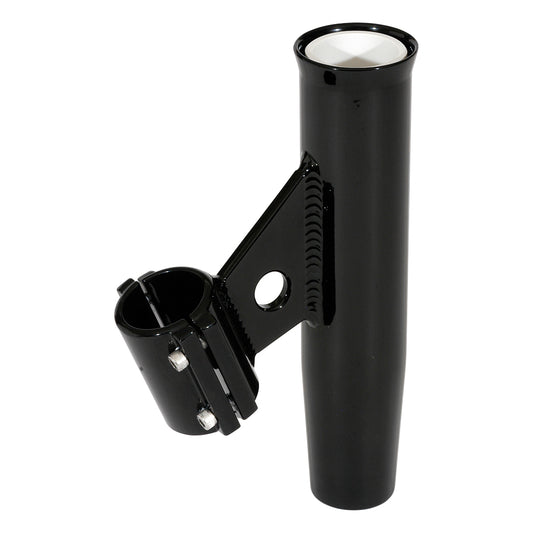 Lee's Clamp-On Rod Holder - Black Aluminum - Vertical Mount - Fits 1.315 OD Pipe | SendIt Sailing