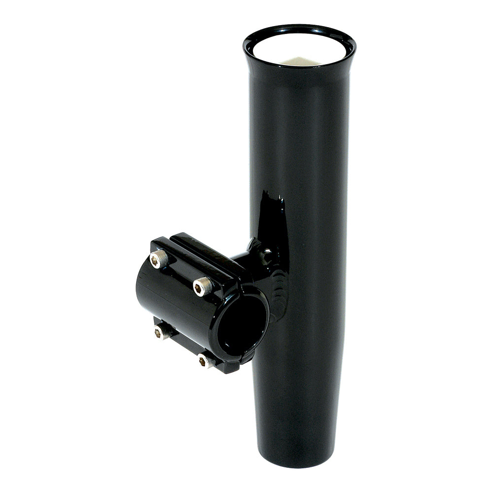 Lee's Clamp-On Rod Holder - Black Aluminum - Horizontal Mount - Fits 1.315in OD Pipe | SendIt Sailing