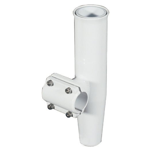 Lee's Clamp-On Rod Holder - White Aluminum - Horizontal Mount - Fits 1.315in OD Pipe | SendIt Sailing