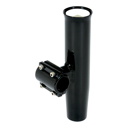 Lee's Clamp-On Rod Holder - Black Aluminum - Horizontal Mount - Fits 1.660in OD Pipe | SendIt Sailing