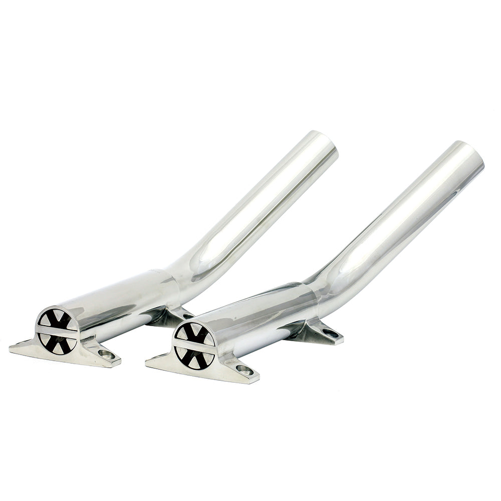 Tigress Side Mount Outrigger Holders - Cast 316 SS - 1-1/8in ID - Pair | SendIt Sailing