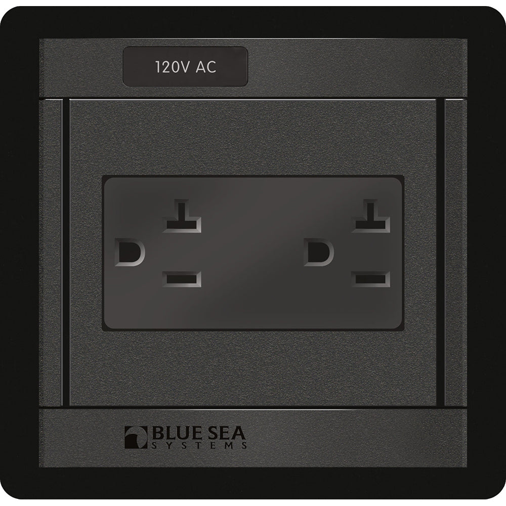 Blue Sea 1479 360 Panel - 120V AC DUal Outlet | SendIt Sailing