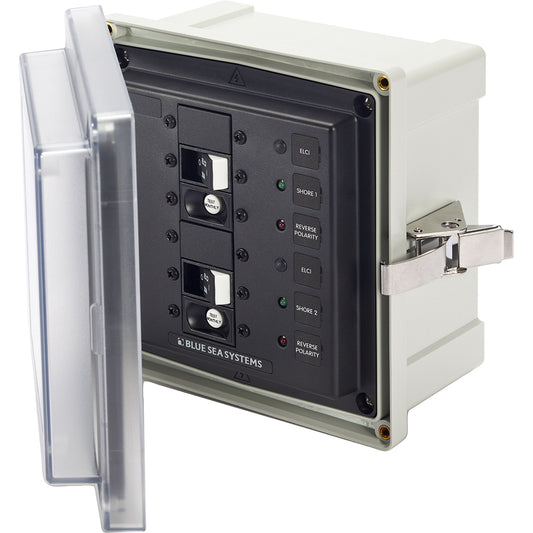 Blue Sea 3117 - SMS Panel Enclosure with 2 ELCI (30A) - 120V AC | SendIt Sailing