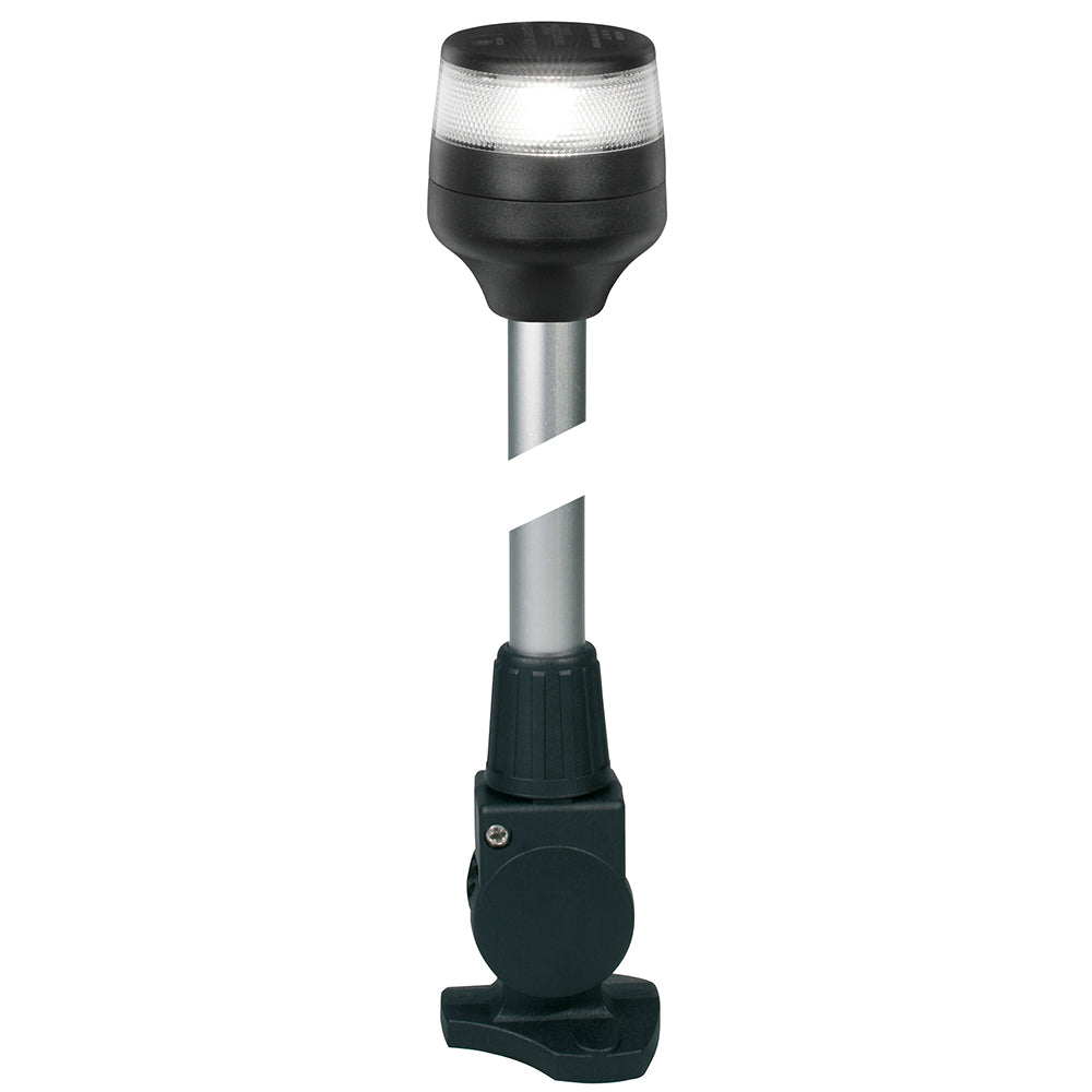 Hella Marine NaviLED 360 Compact All Round Lamp - 2nm - 24in Fold Down Base - Black | SendIt Sailing