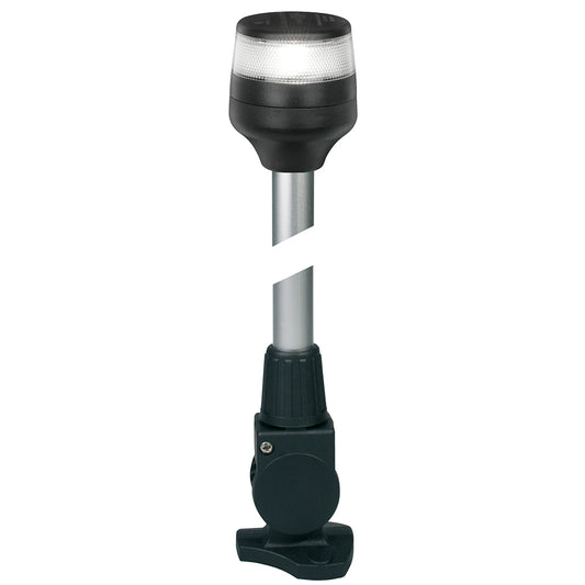 Hella Marine NaviLED 360 Compact All Round Lamp - 2nm - 24in Fold Down Base - Black | SendIt Sailing