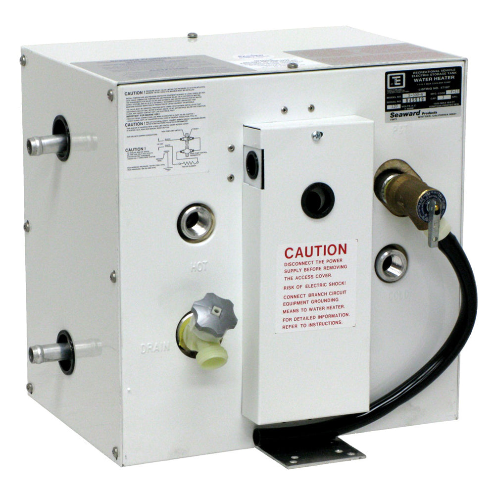 Whale Seaward 3 Gallon Hot Water Heater with Side Heat Exchanger - White Epoxy - 120V - 1500W | SendIt Sailing