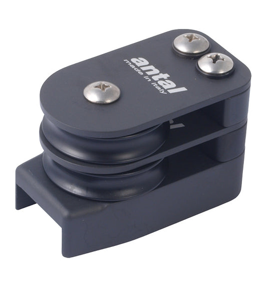 Antal 690.252 End Fitting with 2-Sheave - T-Track 32X6 | SendIt Sailing