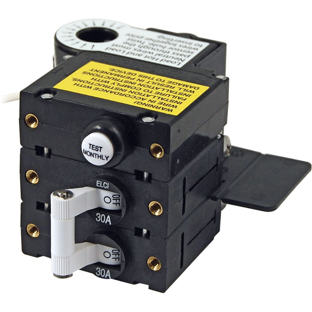 Blue Sea A-Series ELCI Main Circuit Breaker - Double Pole 120V AC 30A | SendIt Sailing