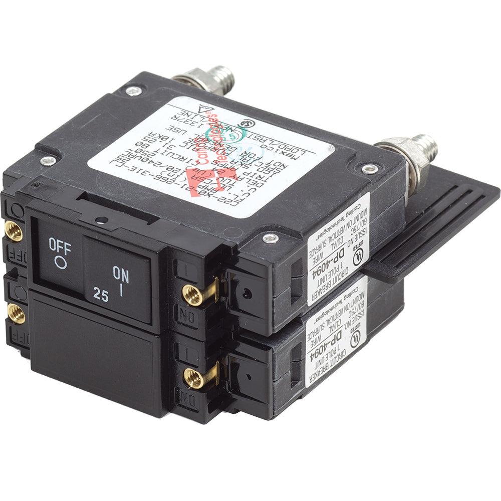 Blue Sea 7464 UL-489 Circuit Breaker - 25A Flat Rocker | SendIt Sailing
