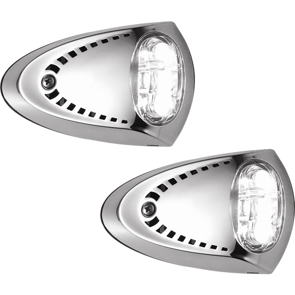 Attwood LED Docking Lights - Stainless Steel - White LED - Pair | SendIt Sailing
