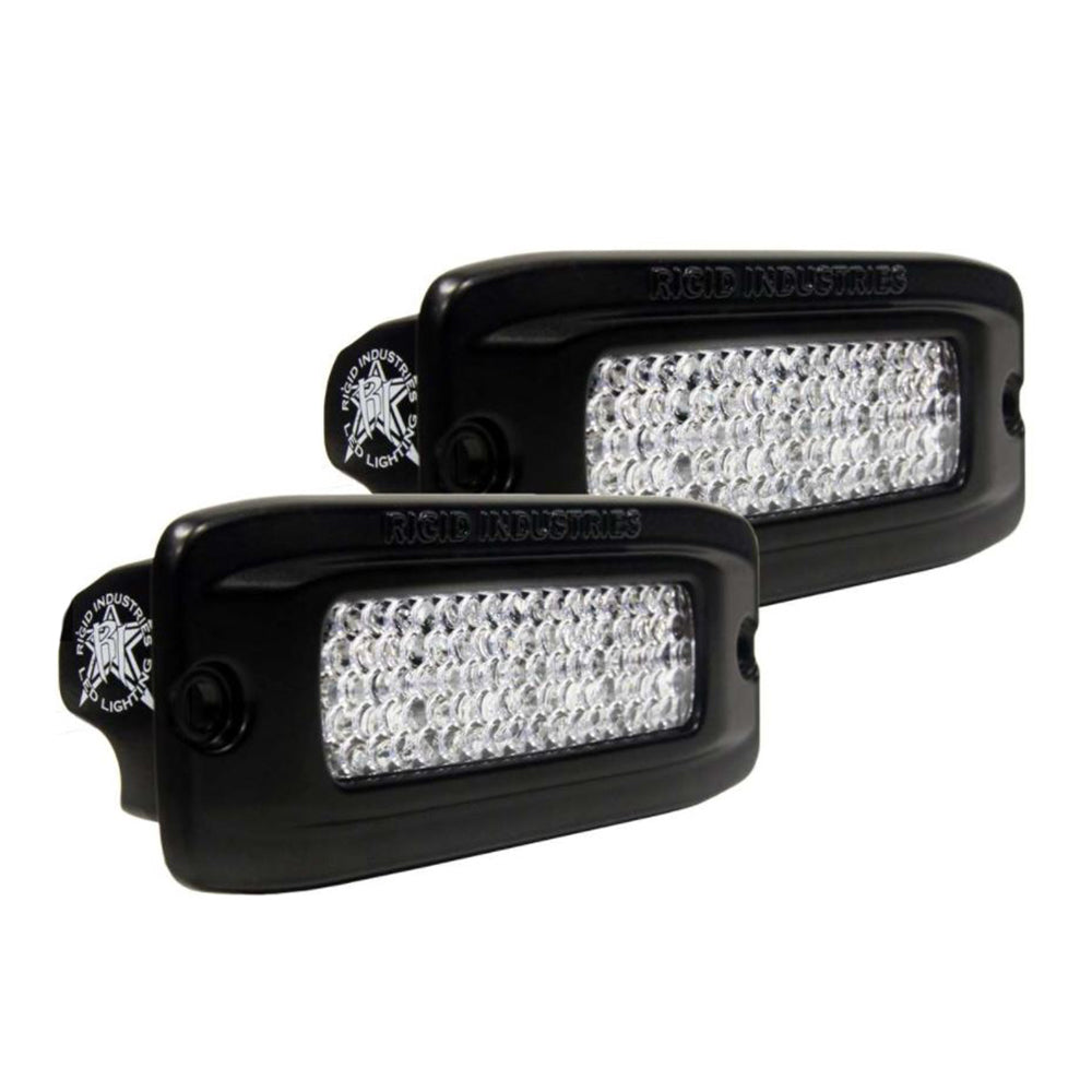 RIGID Industries SR-Q PRO Back Light Kit - Flush Mount Diffused - Pair - Black | SendIt Sailing