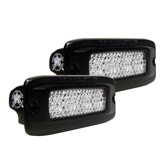 RIGID Industries SR-Q PRO Back Light Kit - Flush Mount Diffused - Pair - Black | SendIt Sailing
