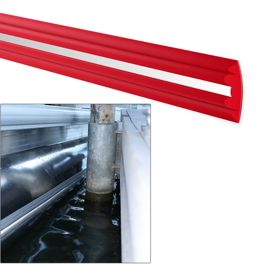 Megaware PontoonGuard - 32&ft Kit - (2) 16&ft Guards for Pontoon Up To 21&ft - Red | SendIt Sailing