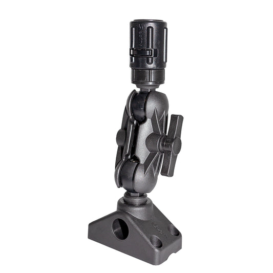 Scotty 162 1.5in Ball Mount with Gear Head Post and 241 Side Deck Mount | SendIt Sailing