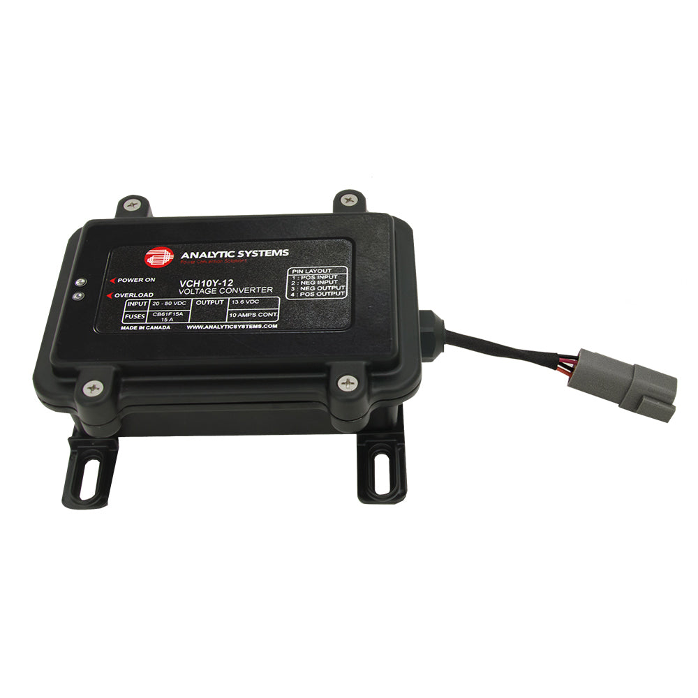Analytic Systems Waterproof IP66 DC Converter 10A, 24V Out, 30-80V In, Ruggedized | SendIt Sailing
