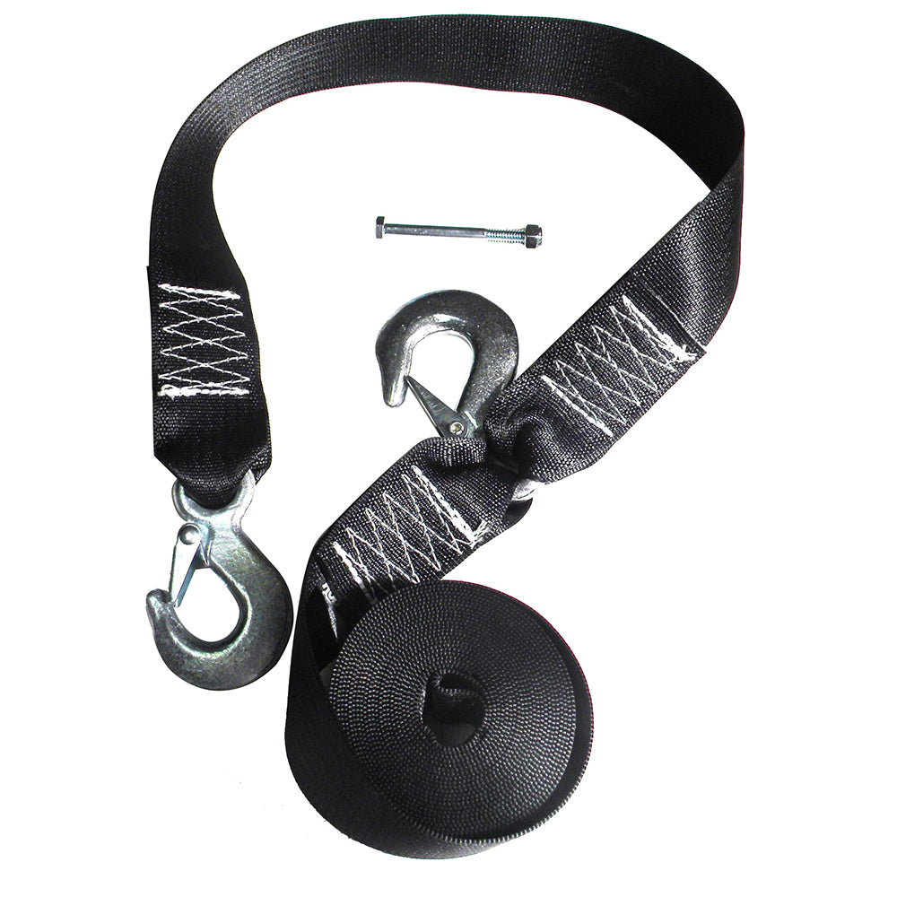Rod Saver Winch Strap Replacement with Safety Strap - 16ft | SendIt Sailing