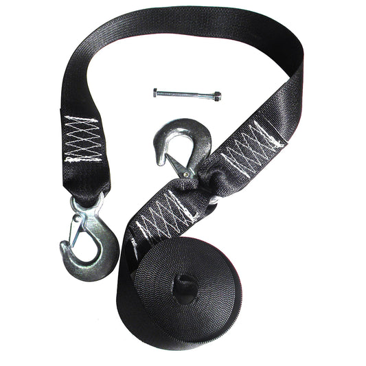 Rod Saver Winch Strap Replacement with Safety Strap - 16ft | SendIt Sailing