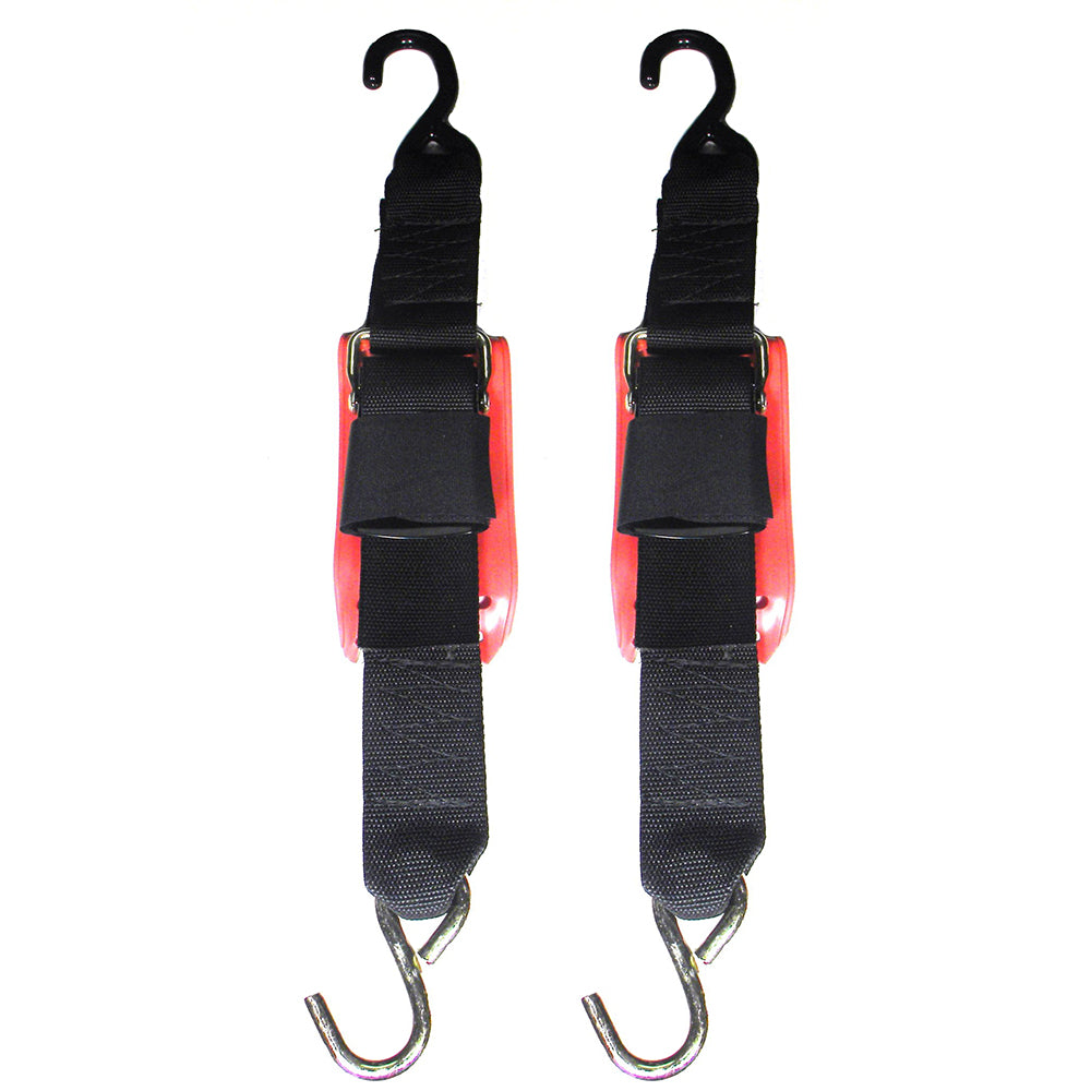 Rod Saver Quick Release Trailer Tie-Down with Vinyl Pad - 2in x 4ft - Pair | SendIt Sailing