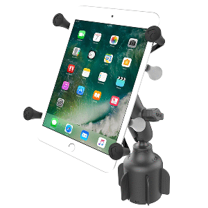 RAM Mount RAM X-Grip for 7in-8in Tablets with RAM Stubby Cup Holder Base | SendIt Sailing