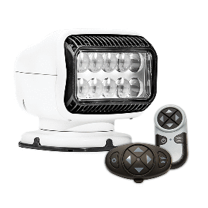 Golight Radioray GT Series Permanent Mount - White LED - Wireless Handheld &; Wireless Dash Mount Remotes | SendIt Sailing