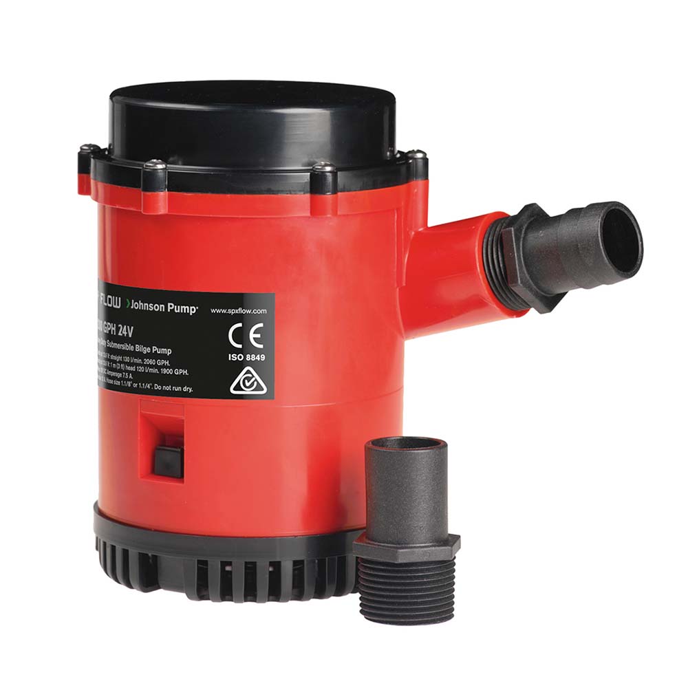 Johnson Pump Heavy Duty Bilge Pump 2200 GPH - 24V | SendIt Sailing