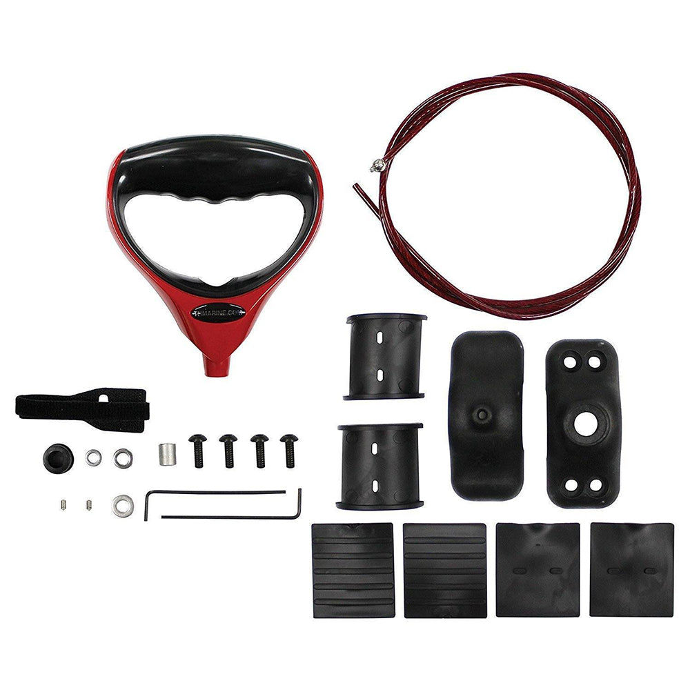 T-H Marine G-Force Trolling Motor Handle and Cable with Trolling Motor Clamp - Red | SendIt Sailing