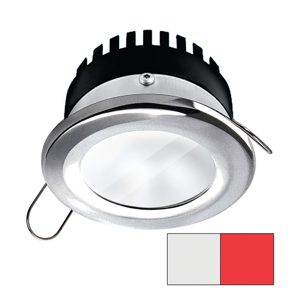 i2Systems Apeiron PRO A506 - 6W Spring Mount Light - Round - Cool White and Red - Brushed Nickel Finish | SendIt Sailing