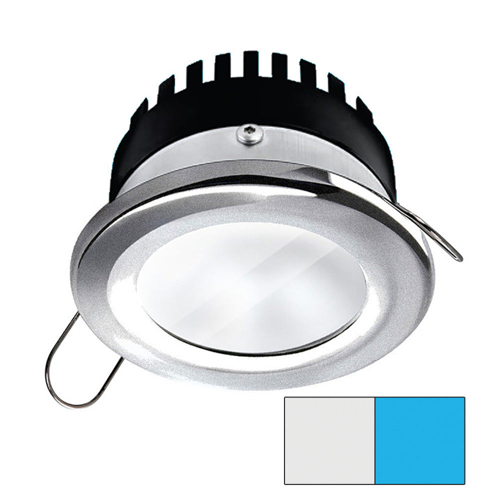 i2Systems Apeiron PRO A506 - 6W Spring Mount Light - Round - Cool White and Blue - Brushed Nickel Finish | SendIt Sailing