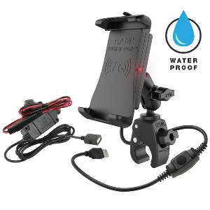 RAM Mount Quick-Grip Waterproof Wireless Charging Mount with Tough-Claw | SendIt Sailing