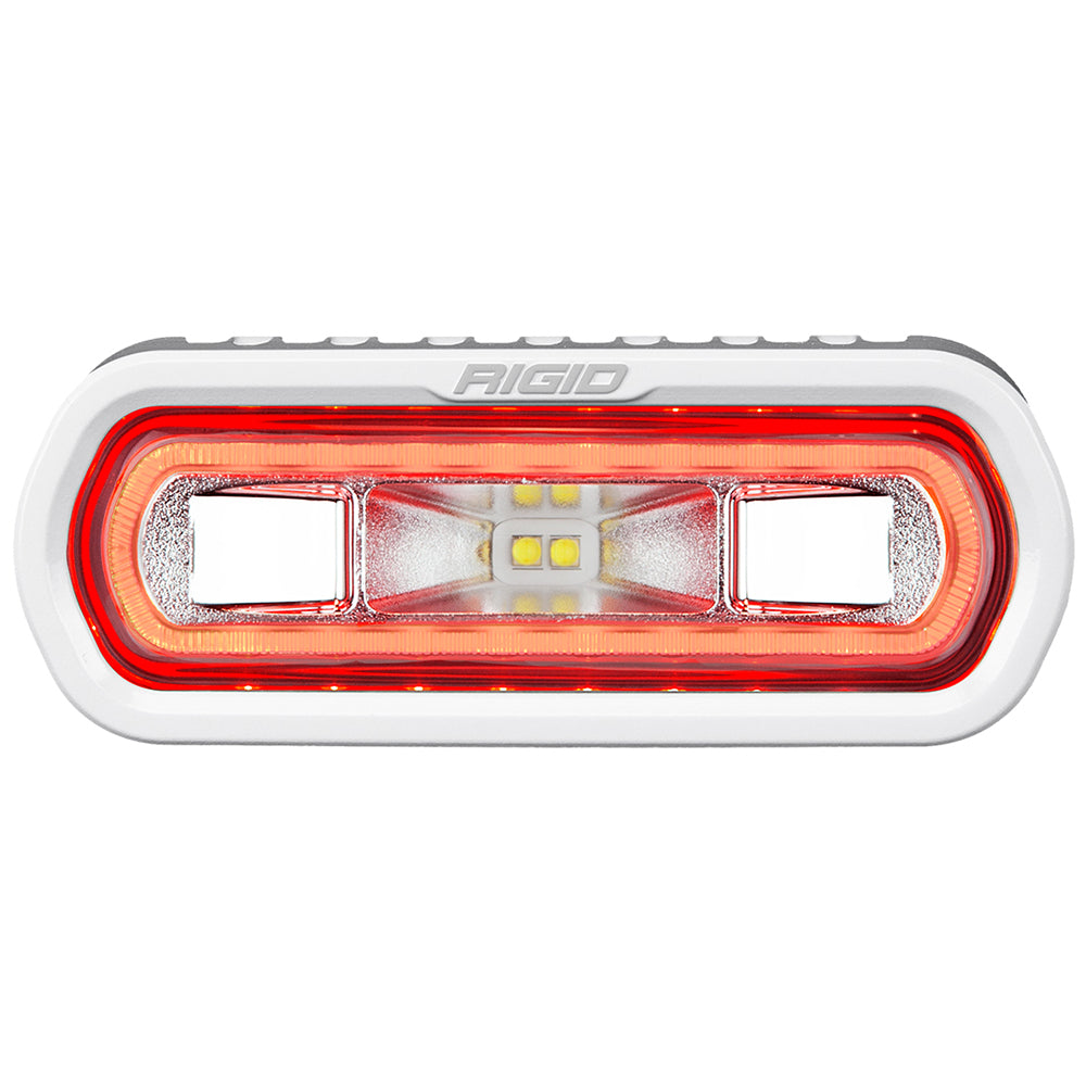 RIGID Industries SR-L Series Marine Spreader Light - White Surface Mount - White Light with Red Halo | SendIt Sailing