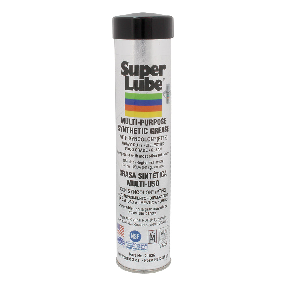 Super Lube Multi-Purpose Synthetic Grease with Syncolon (PTFE) - 3oz Cartridge | SendIt Sailing