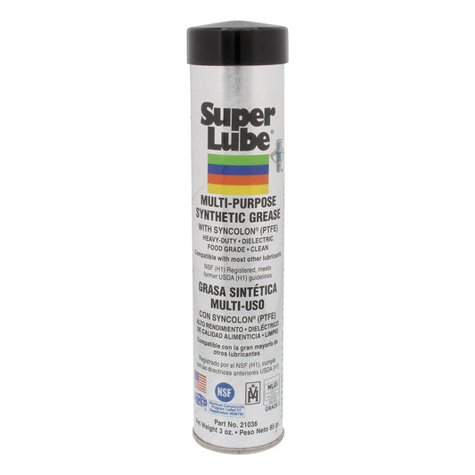 Super Lube Multi-Purpose Synthetic Grease with Syncolon (PTFE) - 3oz Cartridge | SendIt Sailing