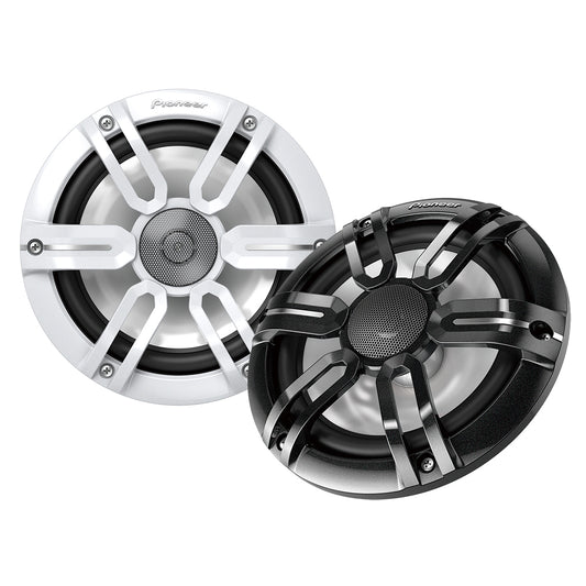 Pioneer 7.7in ME-Series Speakers - Black &amp; White Sport Grille Covers - 250W | SendIt Sailing
