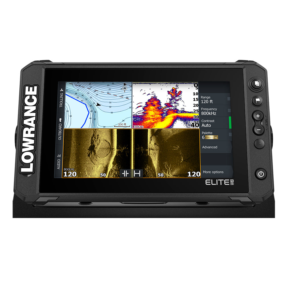 Lowrance Elite FS 9 Chartplotter/Fishfinder with Active Imaging&trade; 3-in-1 Transom Mount Transducer | SendIt Sailing