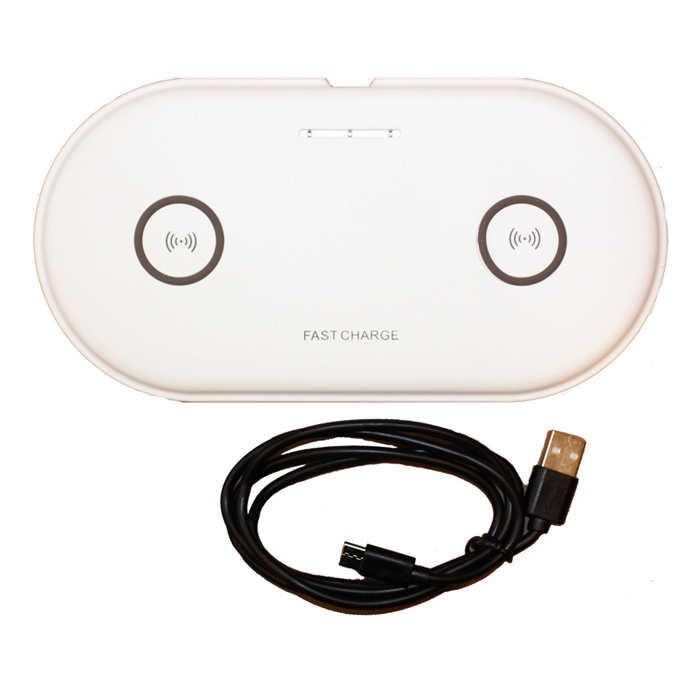 Lunasea Dual Qi Charge Pad - USB Powered (Power Supply Not Included) | SendIt Sailing