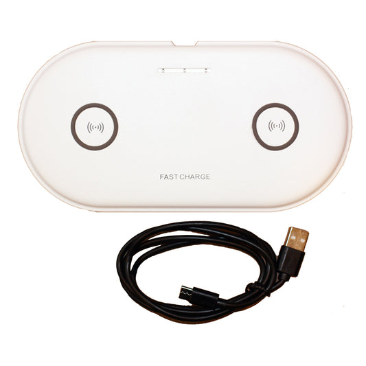 Lunasea Dual Qi Charge Pad - USB Powered (Power Supply Not Included) | SendIt Sailing