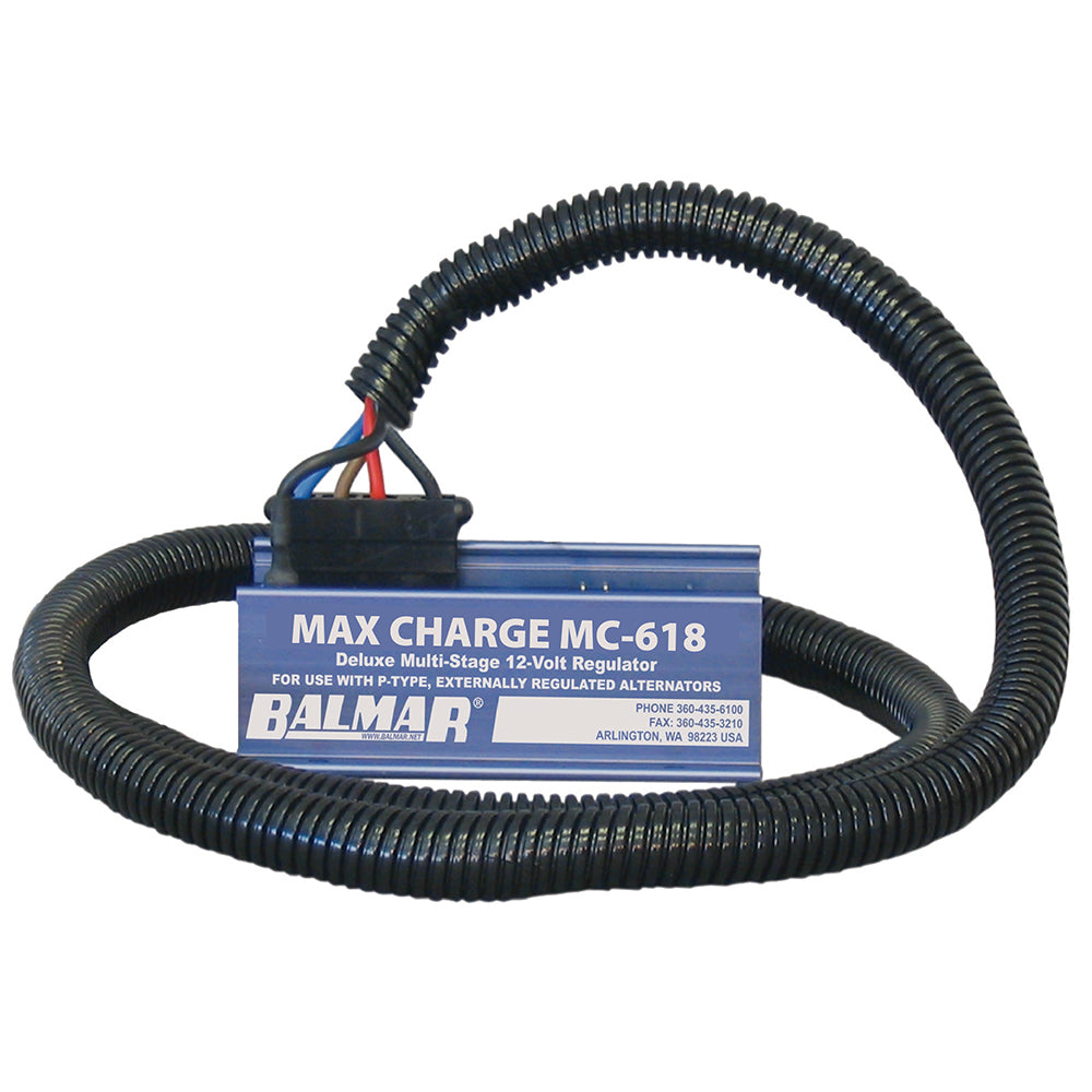 Balmar Max Charge MC-618 Multi-Stage Regulator with  54in Harness - 12V | SendIt Sailing
