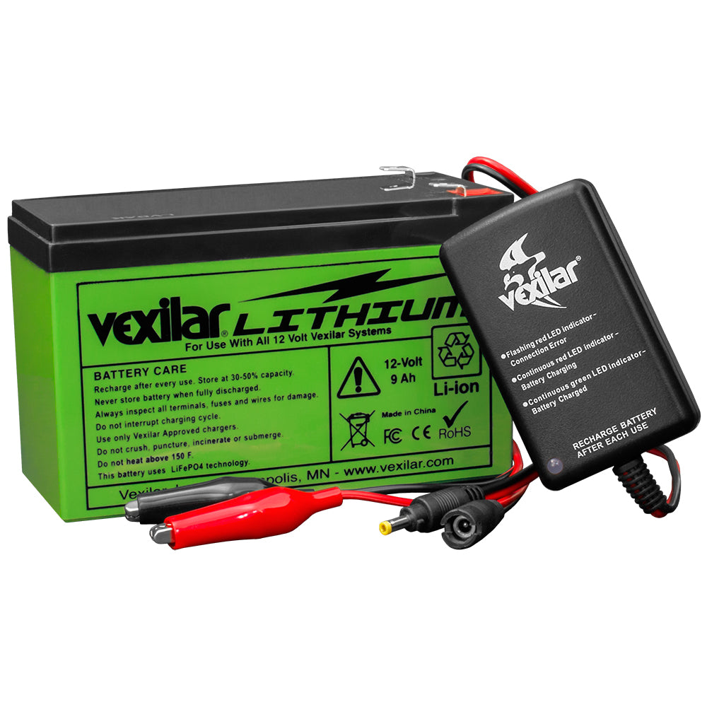 Vexilar 12V Lithium Ion Battery and Charger | SendIt Sailing
