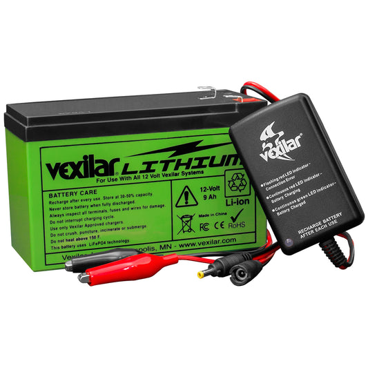 Vexilar 12V Lithium Ion Battery and Charger | SendIt Sailing