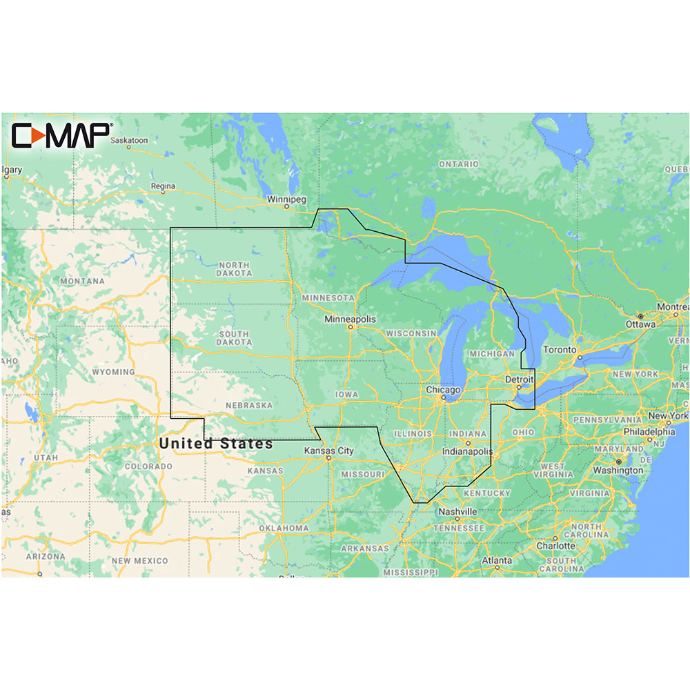 C-MAP M-NA-Y212-MS US Lakes North Central REVEAL Inland Chart | SendIt Sailing