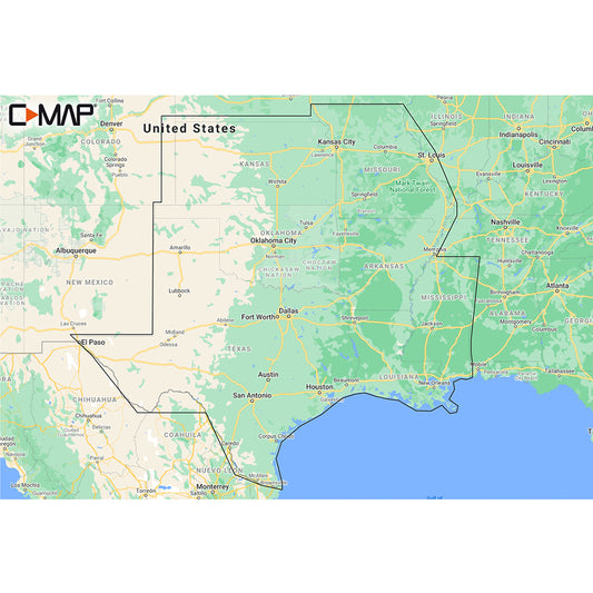 C-MAP M-NA-Y215-MS US Lakes South Central REVEAL Inland Chart | SendIt Sailing