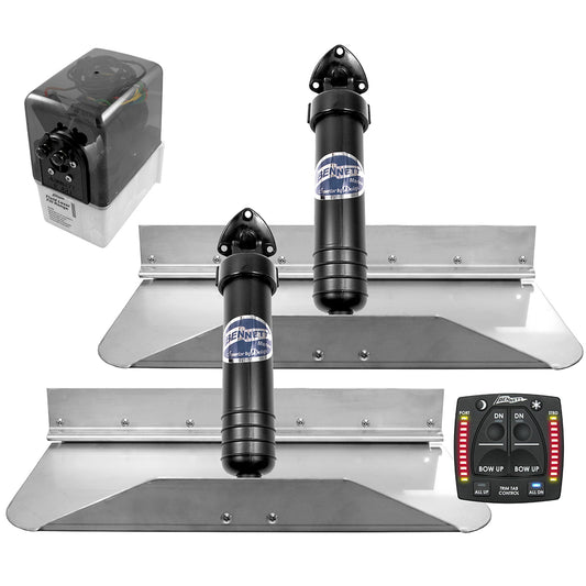 Bennett Marine 18x9 Hydraulic Trim Tab System without ne Box Indication | SendIt Sailing