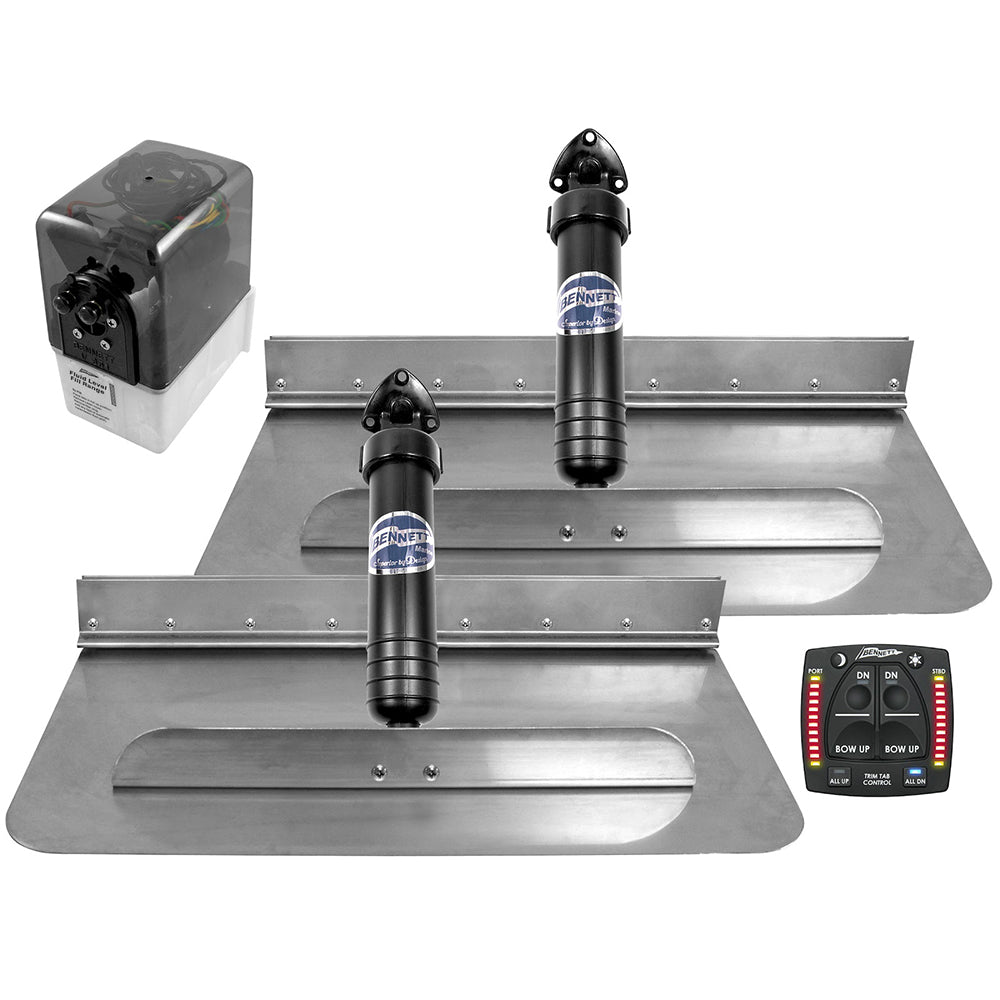 Bennett Marine 24x12 Hydraulic Trim Tab System without ne Box Indication | SendIt Sailing