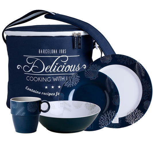 Marine Business Melamine Tableware and Basket - Living - Set of 16 | SendIt Sailing