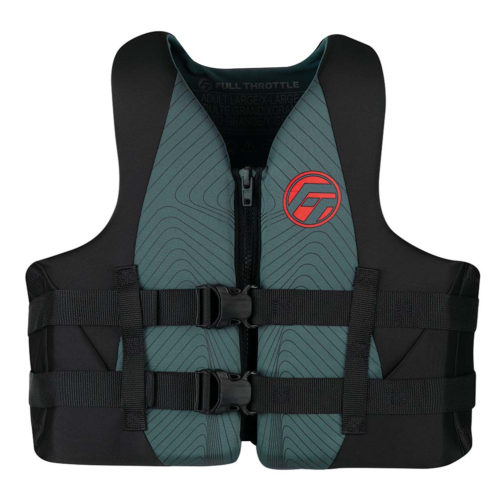 Full Throttle Adult Rapid-Dry Life Jacket - S/M - Grey/Black | SendIt Sailing