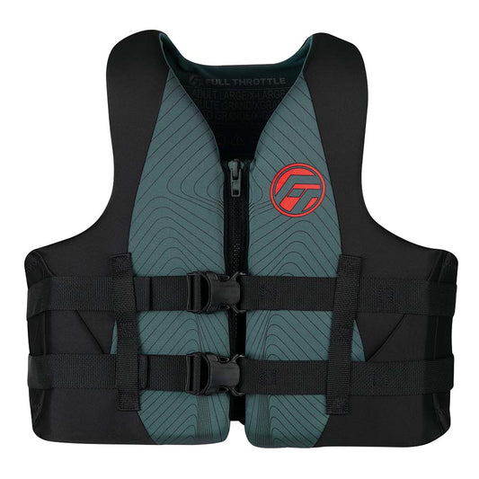 Full Throttle Adult Rapid-Dry Life Jacket - S/M - Grey/Black | SendIt Sailing
