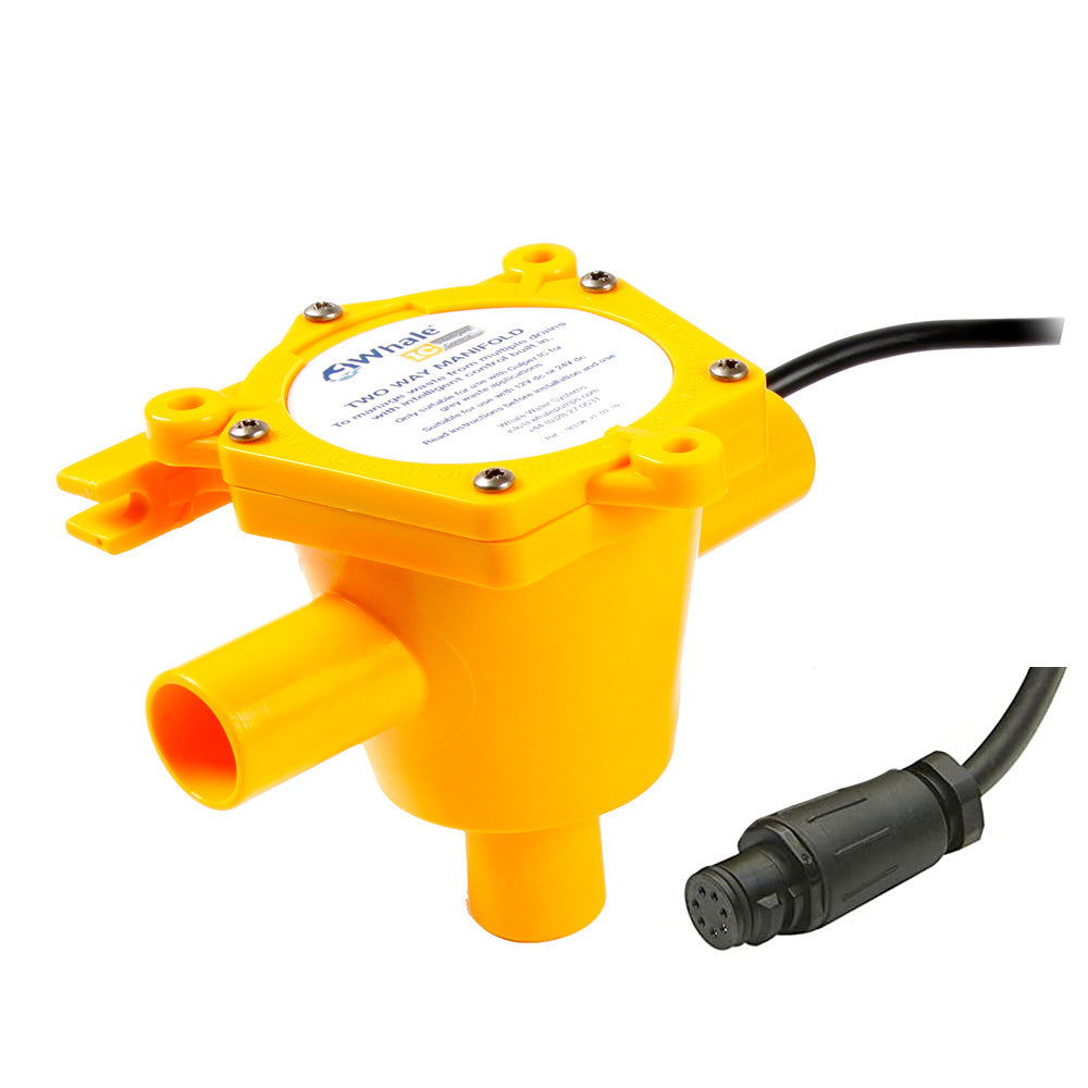 Whale 2-Way Waste Manifold 6ft Cable 3/4in Ports | SendIt Sailing