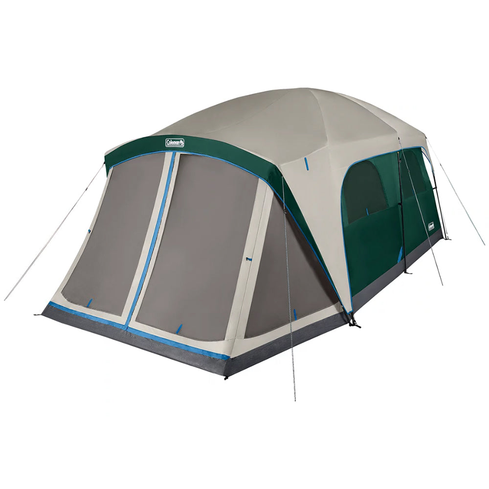 Coleman Skylodge 12-Person Camping Tent with Screen Room - Evergreen | SendIt Sailing