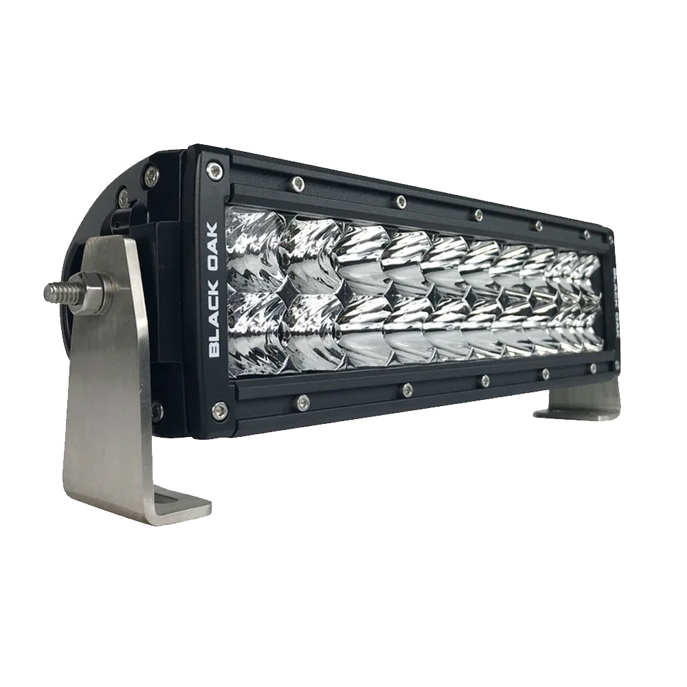Black Oak Pro Series Curved Double Row Combo 10in Light Bar - Black | SendIt Sailing