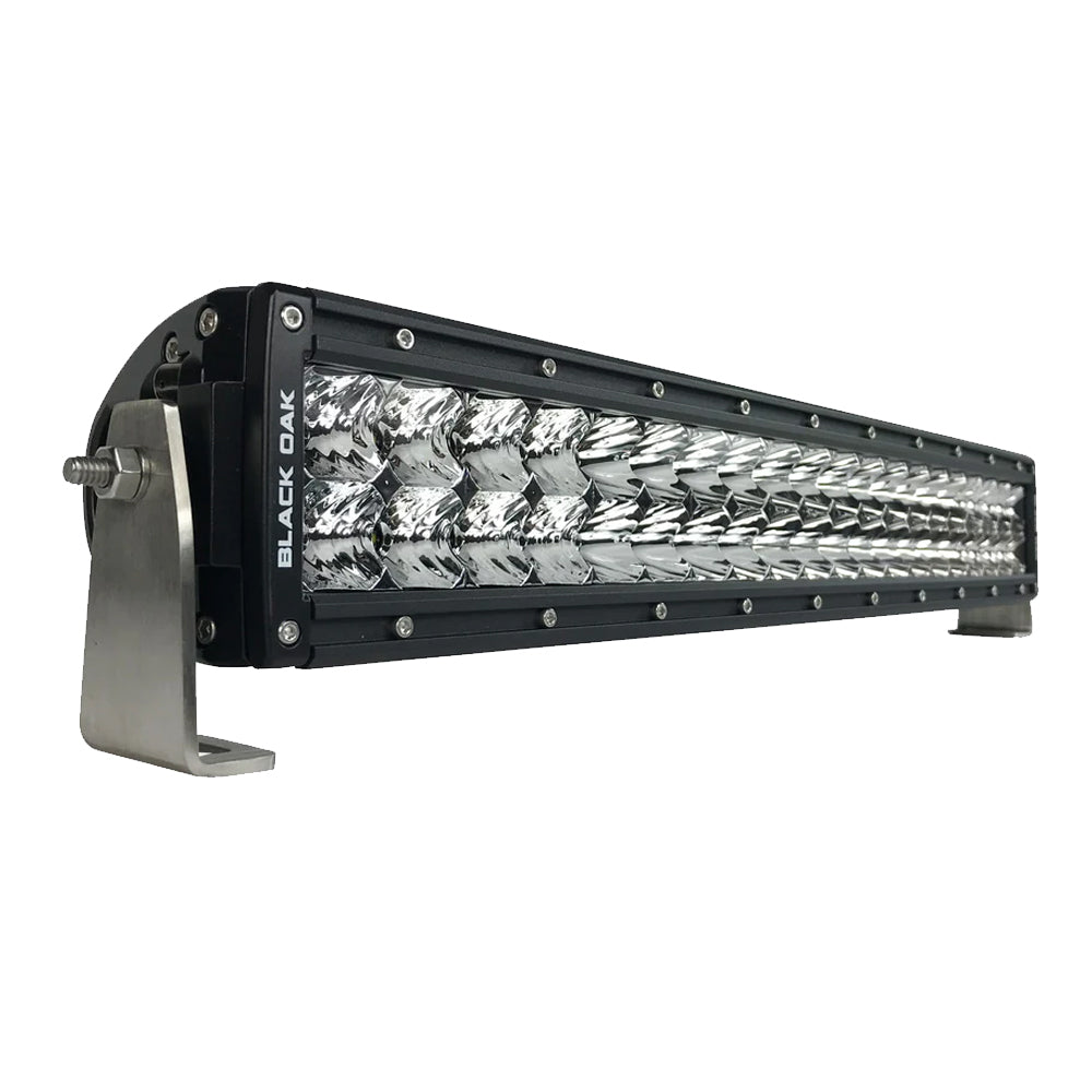 Black Oak Pro Series Curved Double Row Combo 20in Light Bar - Black | SendIt Sailing